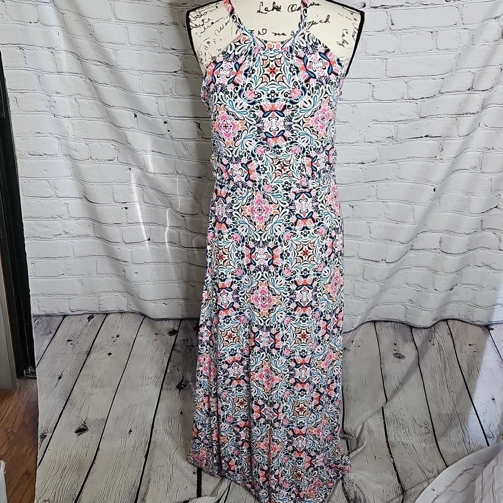 Cynthia Rowley Floral Halter Maxi Dress Size Small - Picture 1 of 6